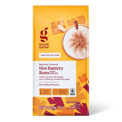 Hot Buttery Rum Light Roast Ground Coffee | Café Molido