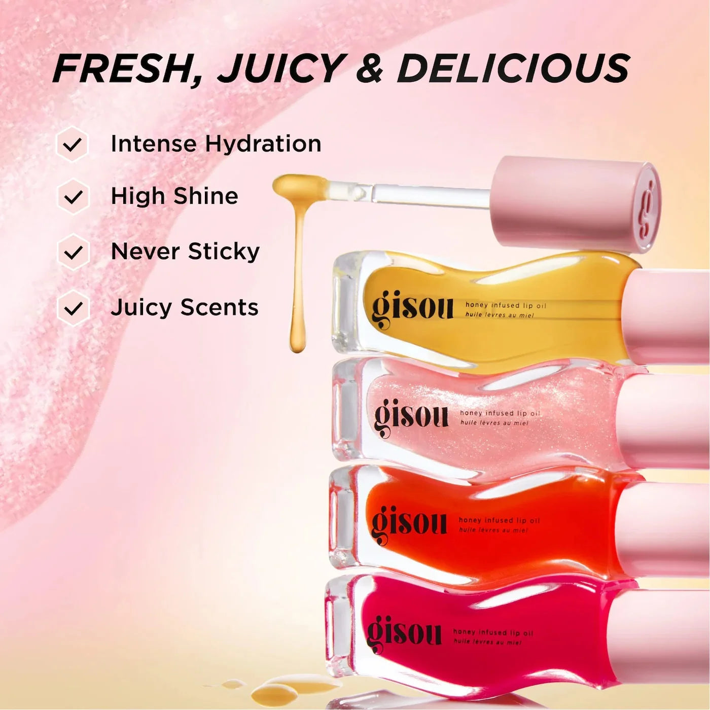 Honey Infused Lip Oil | Aceite hidratante glossy para labios