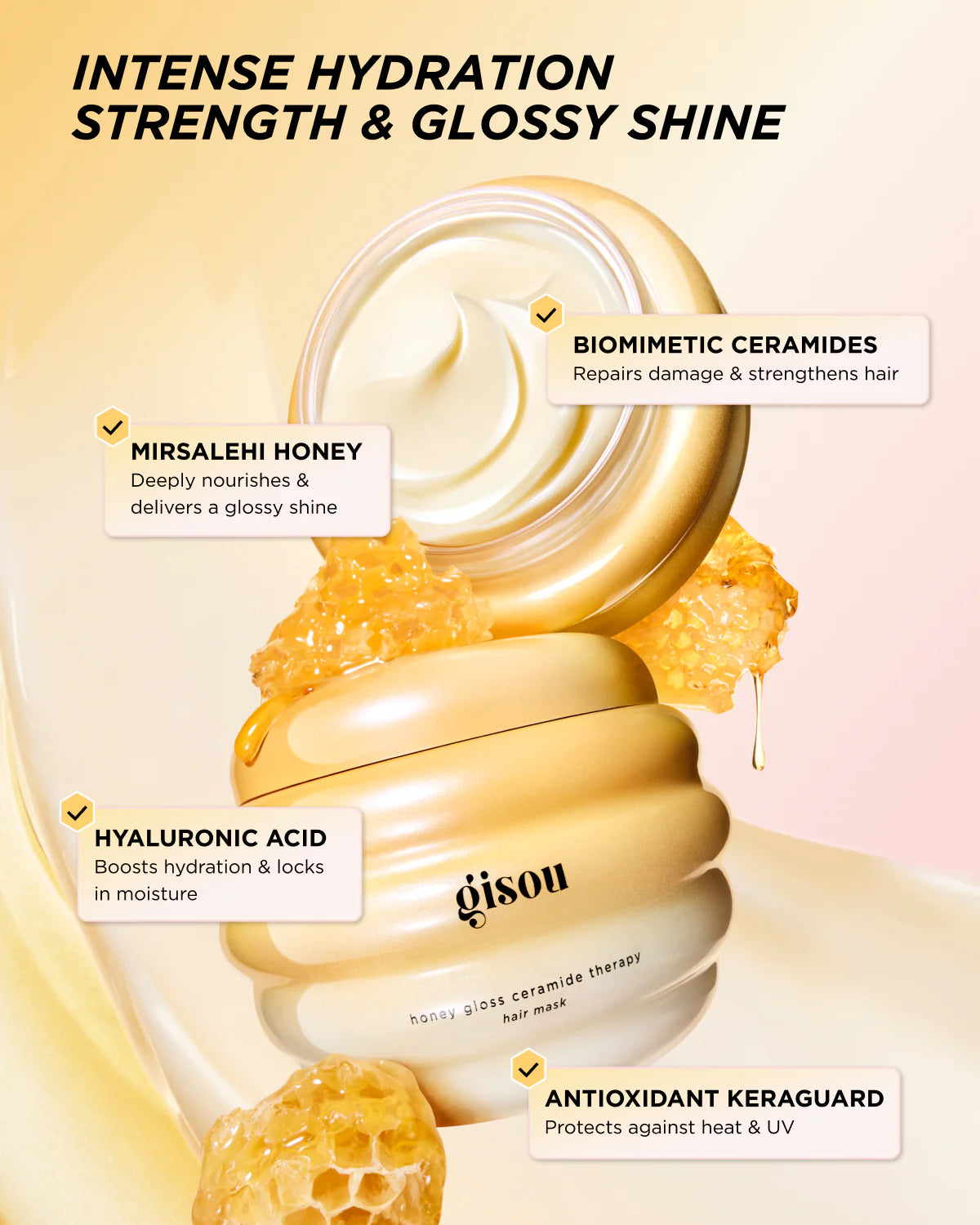 Honey Glow Ceramide Therapy Hair Mask | Mascarilla capilar