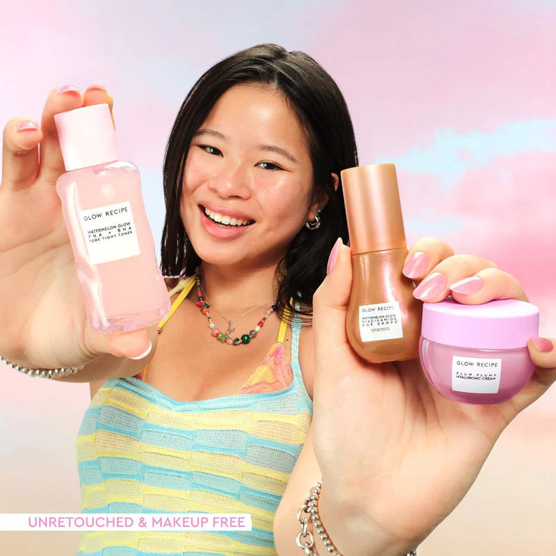 Get Glowing With Me Kit by Katie Fang with Hue Drops Tinted Serum | Set de Skincare