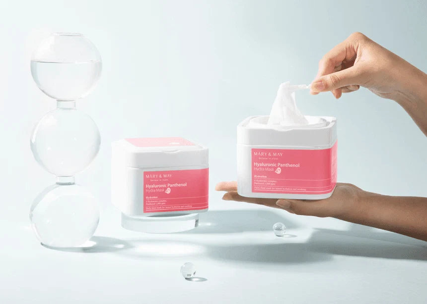 Hyaluronic Panthenol Hydra Mask 30ea | Paquete de mascarillas para rostro