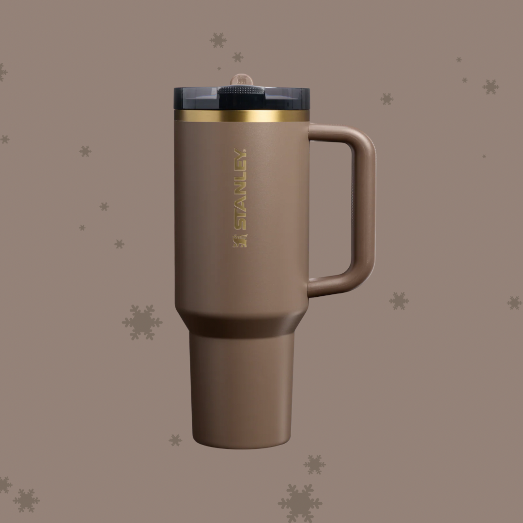 Espresso Gold | The New Frequency Quencher ProTour Flip Straw Tumbler | 40 OZ | Termo