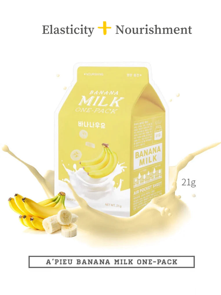 Banana Milk One-Pack Sheet Mask | Mascarilla