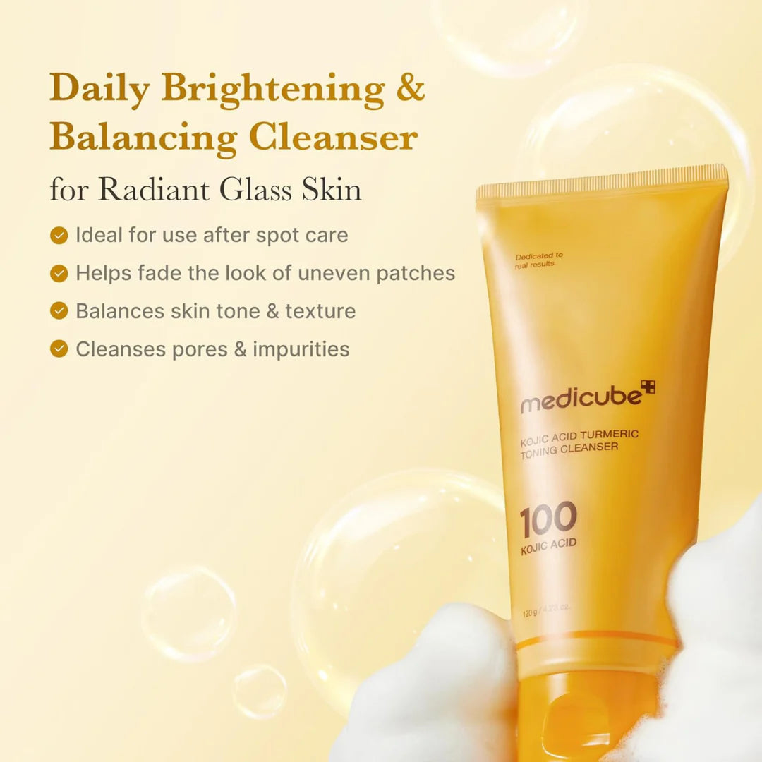 Kojic Acid Turmeric Toning Cleanser | Limpiador de ácido Kojico y curcuma | Antioxidante y despigmentante