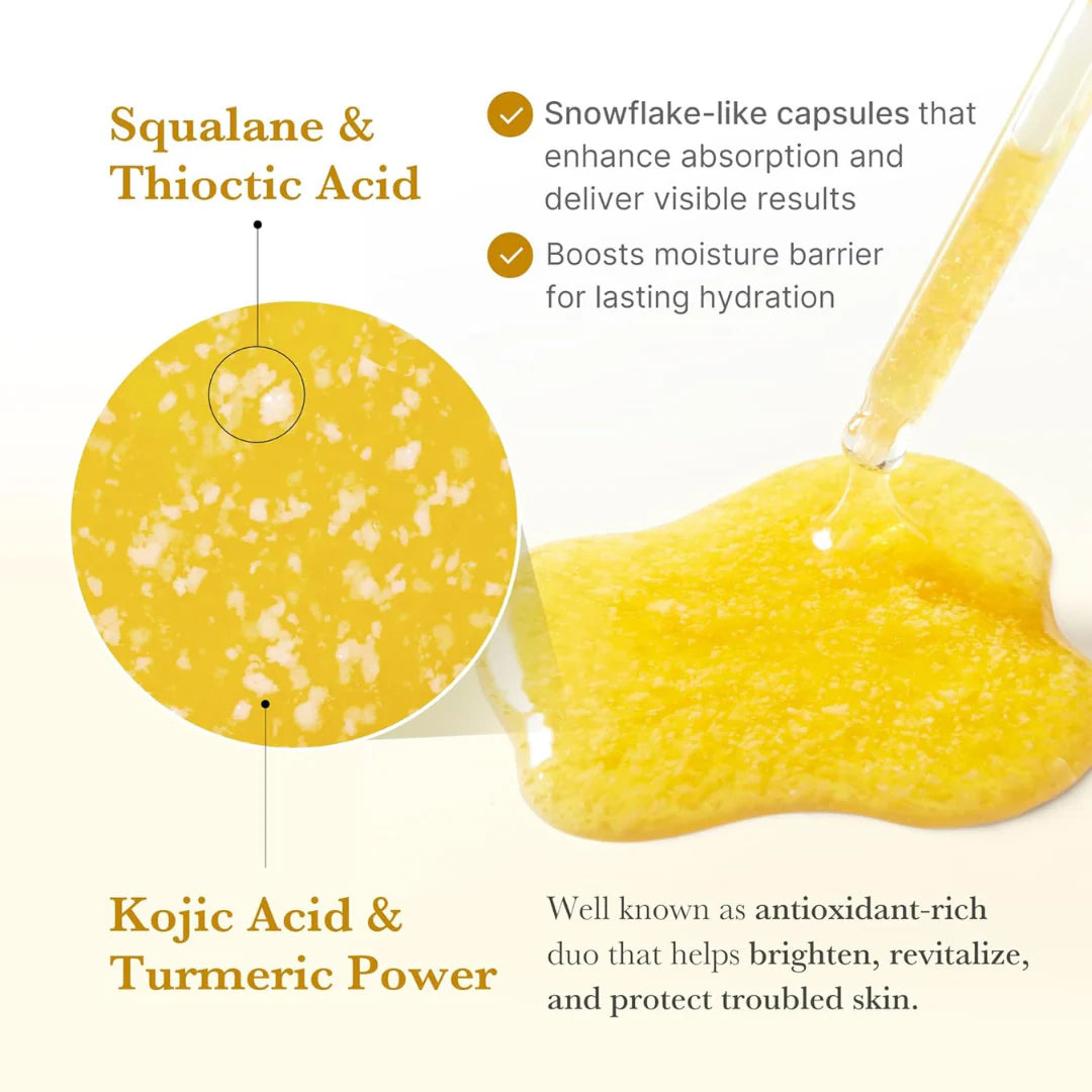 Kojic Acid Turmeric Niacinamide Serum | Suero facial de ácido kojico | Despigmentante y aclarante