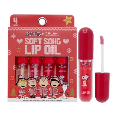 Peanuts Soft Song Lip Oil Set | Set de 4 gloss Snoopy