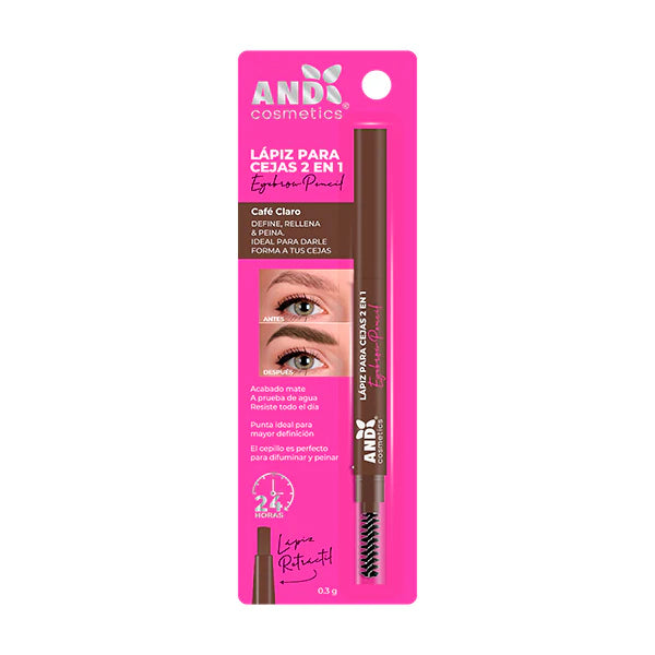 Eyebrow Pencil | Lápiz de Cejas 2 en 1