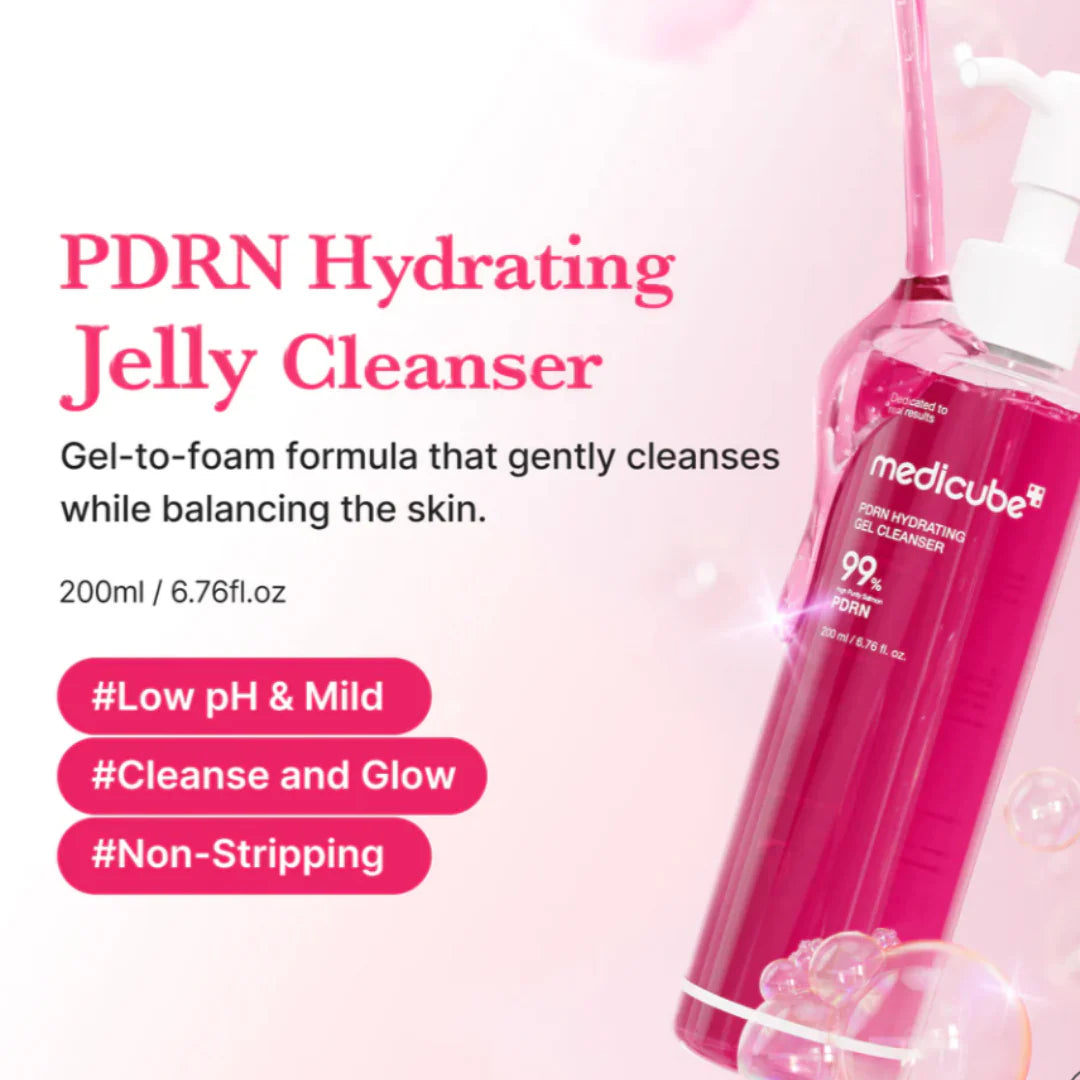 PDRN Hydrating Pink Gel Cleanser | Limpiador facial