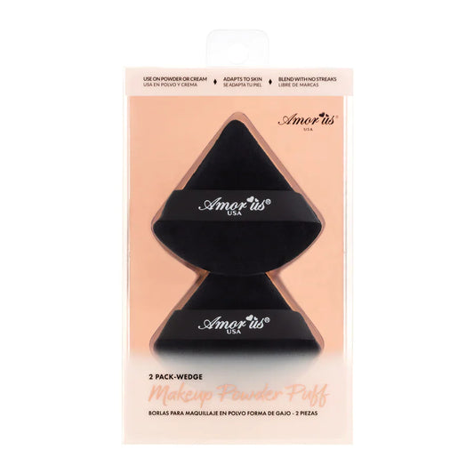 Makeup Triangle Powder Puff | Borla para maquillaje triangulo | 2 pz