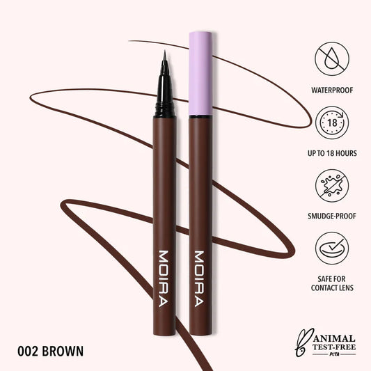 Micro Tip Liquid Liner 002 Brown | Plumín delineador café para ojos