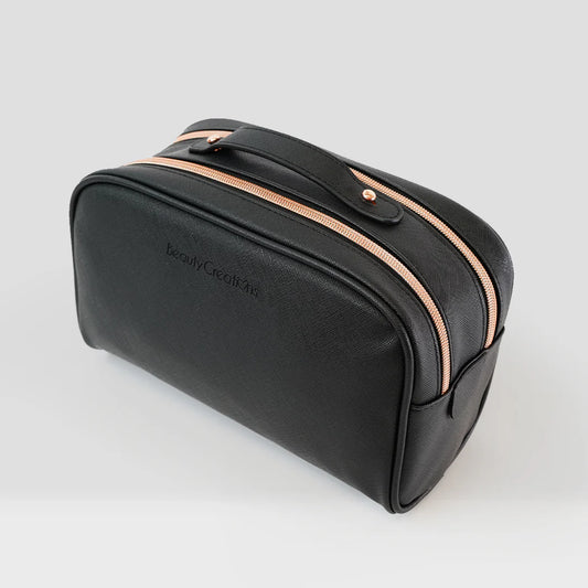 Mini Pink Cosmetic Glam Pouch NEGRA | Cosmetiquera