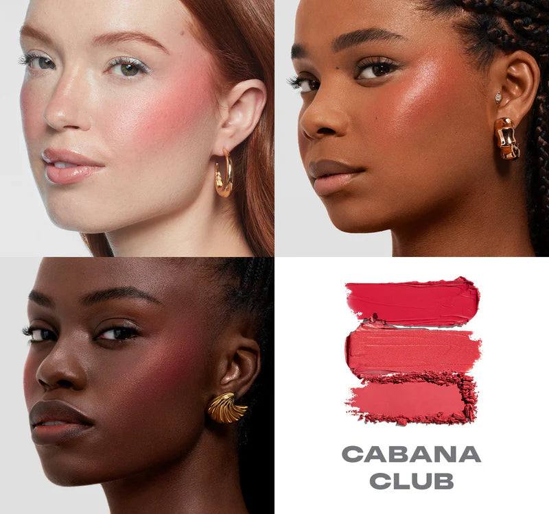 Cheek Thrills Multi-Finish Face Trio | Paleta de rubor en crema y polvo