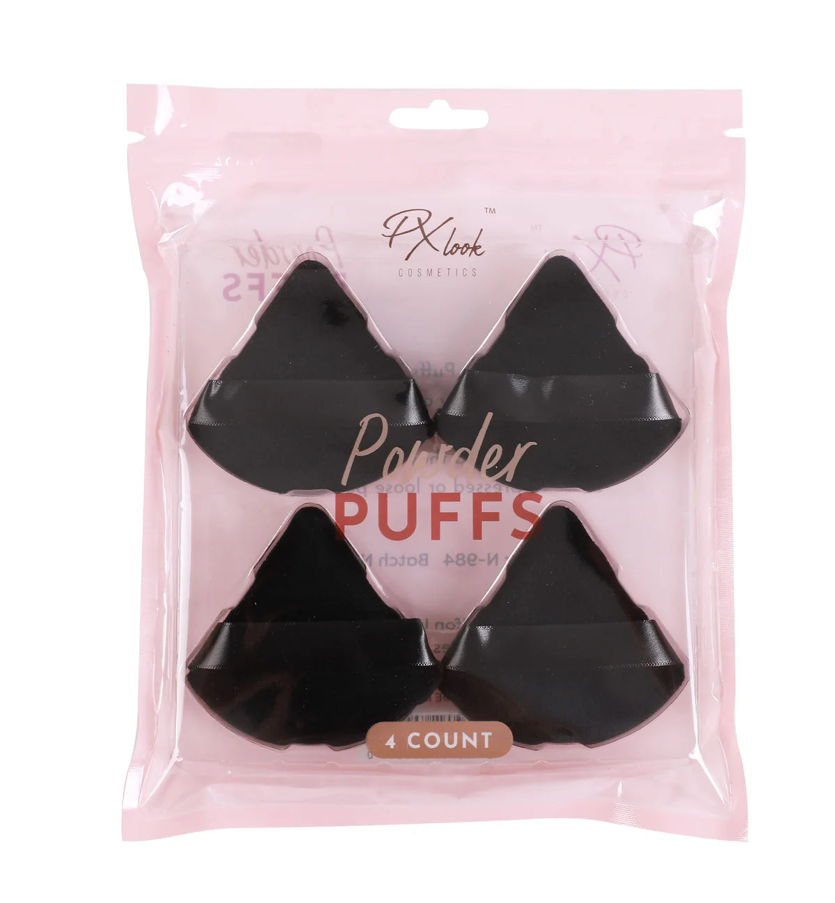 Powder Puff Set | Set de borlas 4pz | Negro