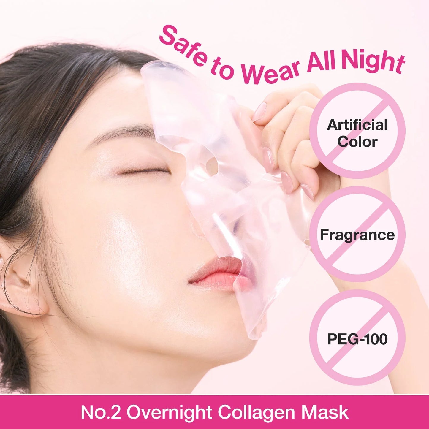 No.2 Rose PDRN Collagen Plumping Sheet Mask | Mascarilla reparadora iluminadora