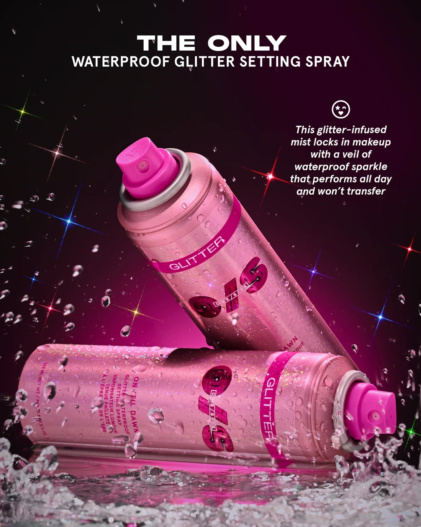 On Til Dawn Glitter Waterproof Setting Spray | Fijador de maquillaje