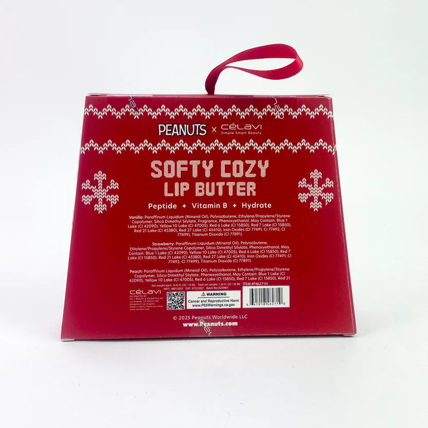 Softy Cozy Lip Butter x Peanuts | Set de balsamos Snoopy