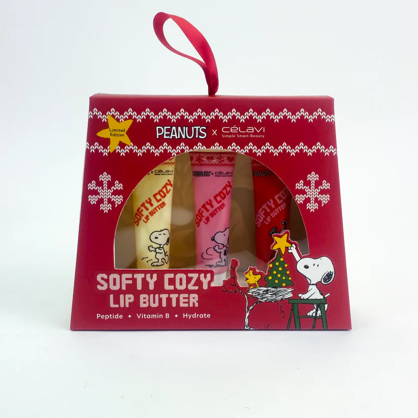 Softy Cozy Lip Butter x Peanuts | Set de balsamos Snoopy