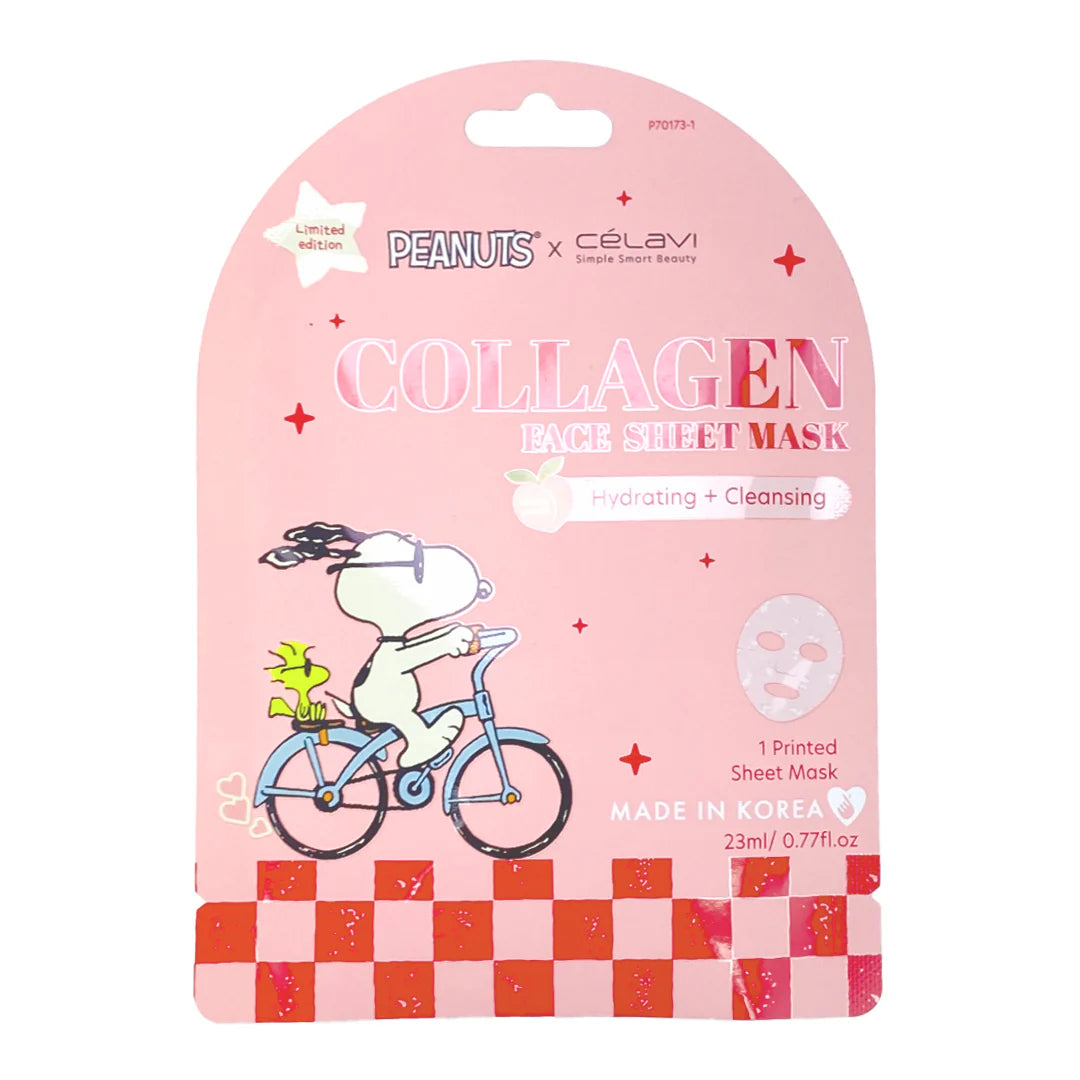 Collagen Sheet Mask | Mascarilla de tela para rostro | Peanuts - Snoopy