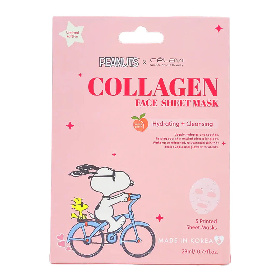 Collagen Sheet Mask | Mascarilla de tela para rostro | Peanuts - Snoopy
