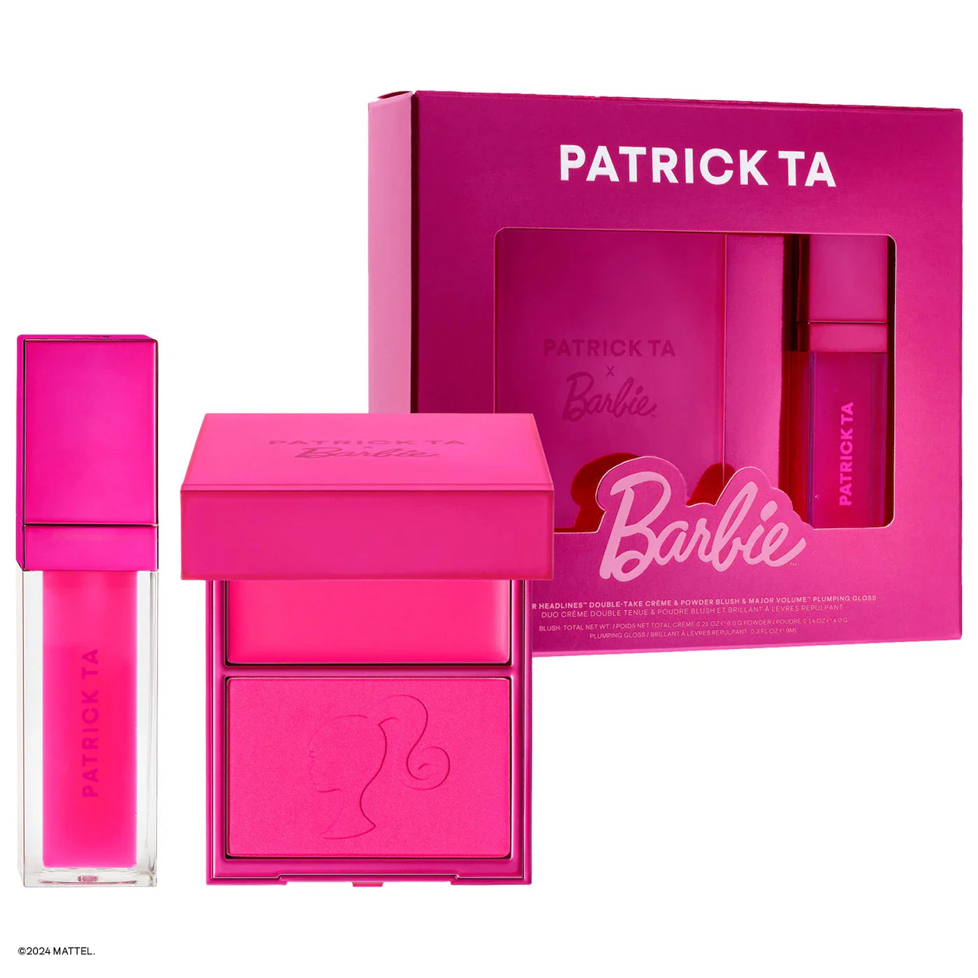 Patrick Ta x Barbie™ Blush Duo and Lip Plumper Set | Set de rubor y labial | EDICIÓN LIMITADA