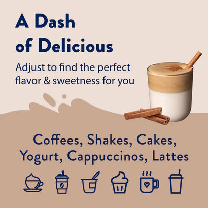 Sugar Free Cinnamon Dolce Syrup | Jarabe de Canela