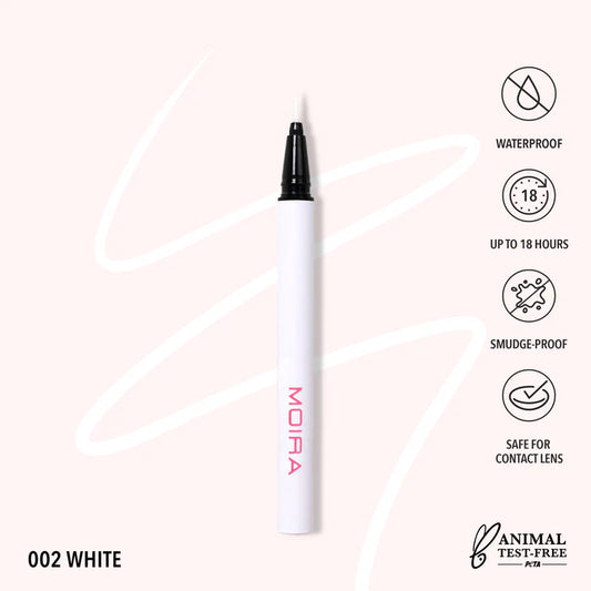 Precision Liquid Liner 002 White | Plumín delineador blanco para ojos