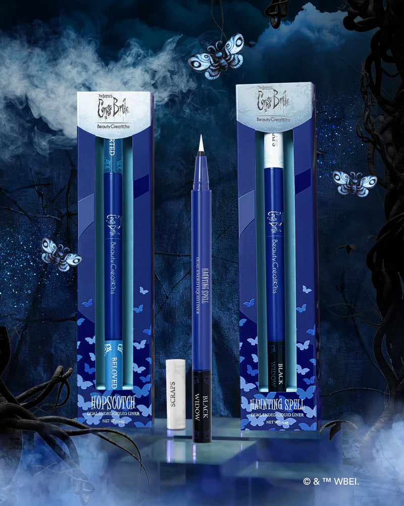 Corpse Bride "Haunting Spell: Scraps/Black Widow" | Delineador Plumín Liquido Doble Punta  | Edición limitada