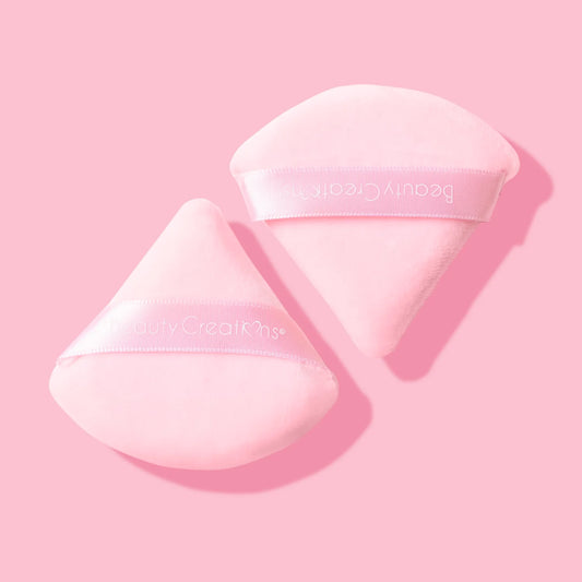 Pink Puff Puff Set | Set de Borlas Triangulo Rosa | 2 pz