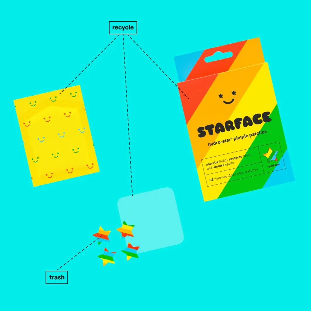 Starface Rainbow Hidrocolloid Patches | Parches Hidrocoloides para brotes