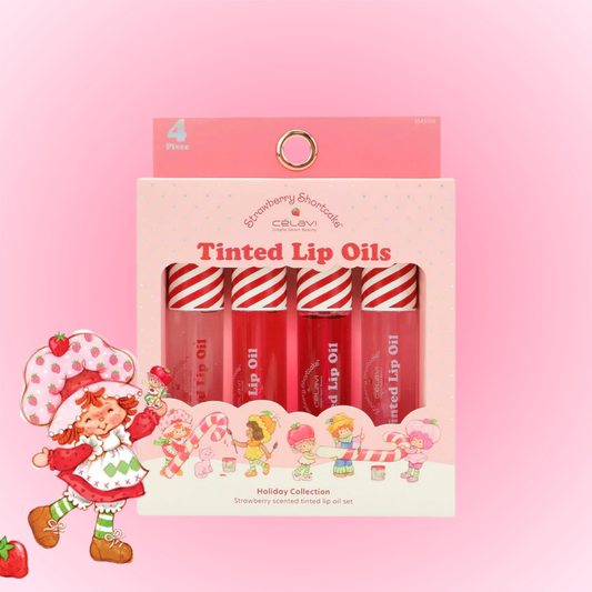 Berry Merry Strawberry Shortcake 4pz Lip Oil Set | Set de gloss | Rosita Fresita