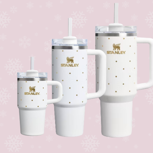 FROST POLKA DOT | The Quencher ProTour Flip Straw Tumbler | 20 - 30 - 40 OZ | Termo