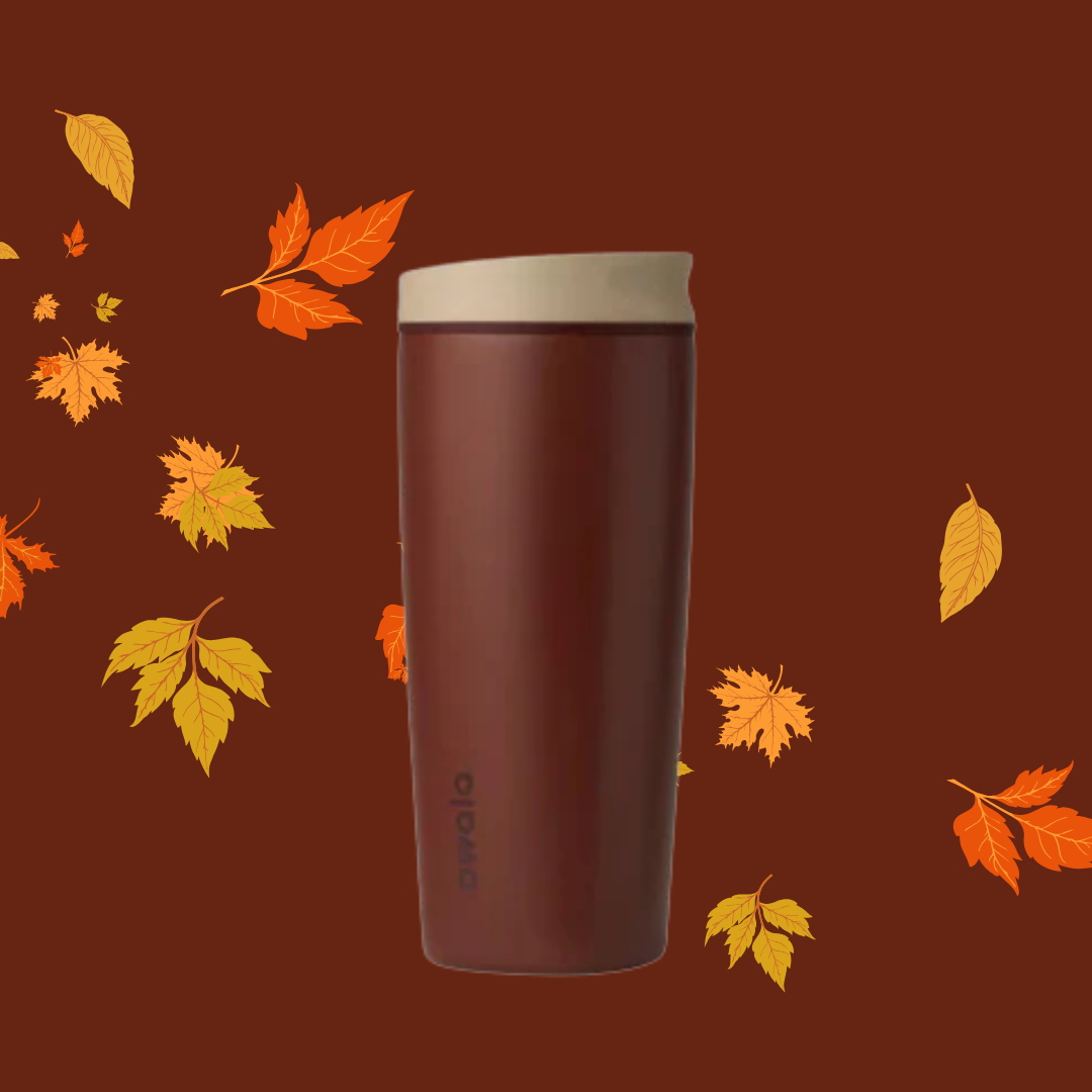 AUTUMN APPLE | SmoothSip Slider Coffee Tumbler | Termo 20 oz