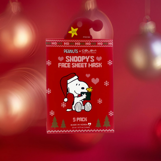 Snoopy's Face Sheet Mask | Set de 5 mascarillas para rostro x Peanuts
