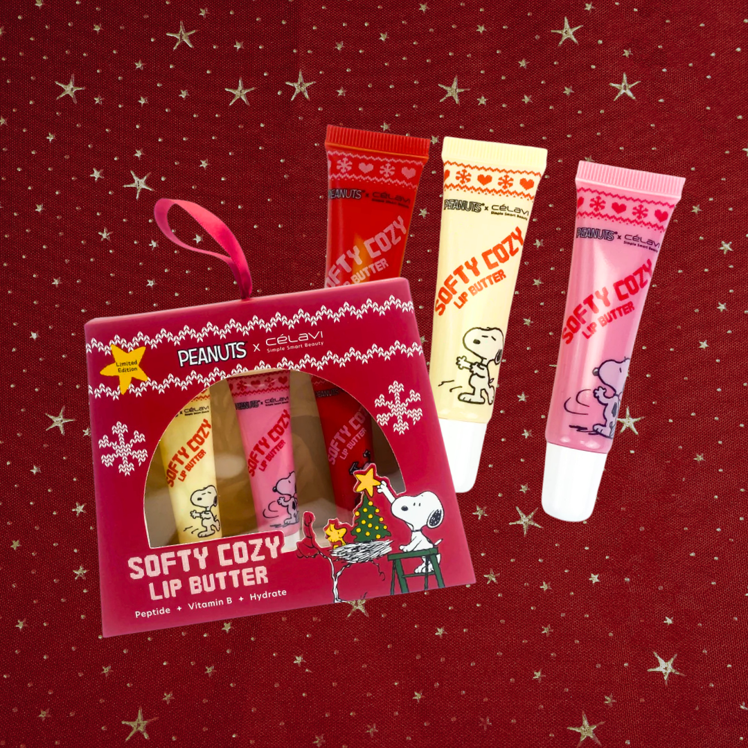 Softy Cozy Lip Butter x Peanuts | Set de balsamos Snoopy