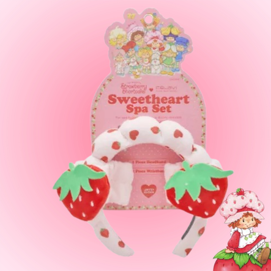Strawberry Shorcake Spa Set   | Diadema + Muñequeras | Rosita Fresita