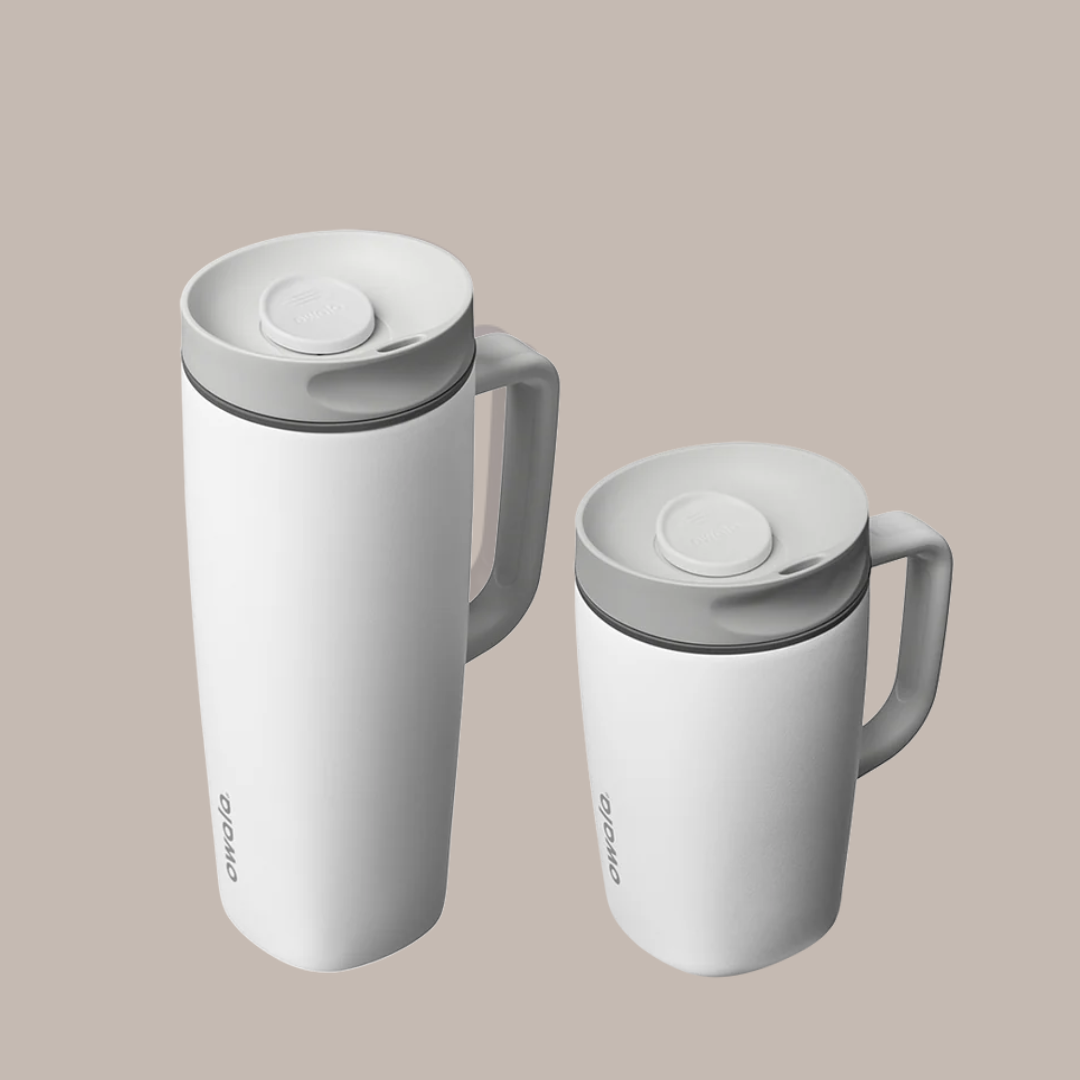 SHY MARSHMALLOW | Smoothsip Slider with Handle | Termo con asa 20 y 12 oz