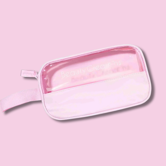 Clear Pink Makeup bag PB2 | Cosmetiquera