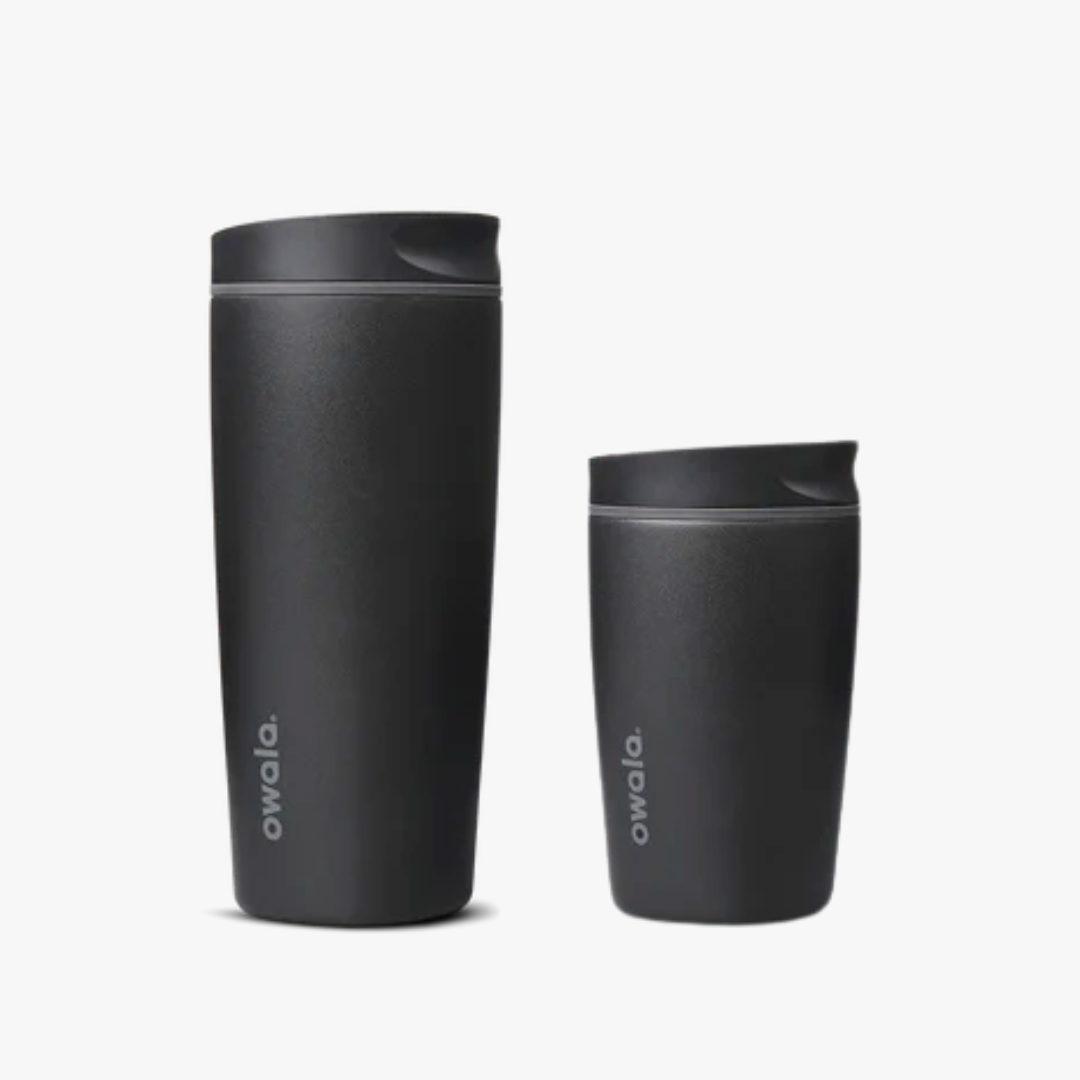 Very Very Dark CERAMIC  SmoothSip Slider Coffee Tumbler | Termo | 20 y 12 oz