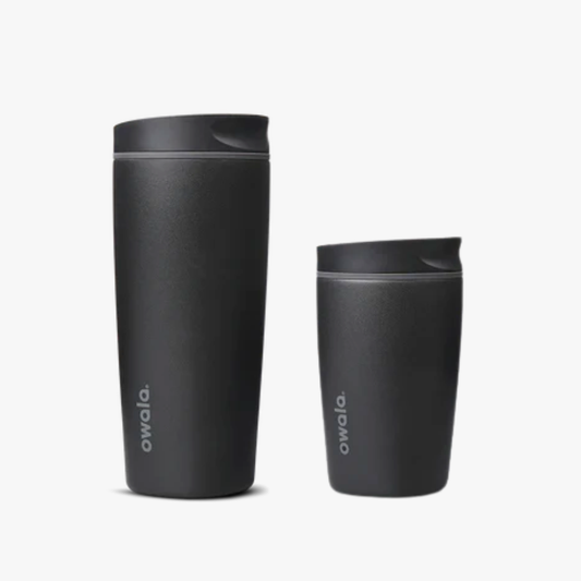 Very Very Dark CERAMIC  SmoothSip Slider Coffee Tumbler | Termo | 20 y 12 oz