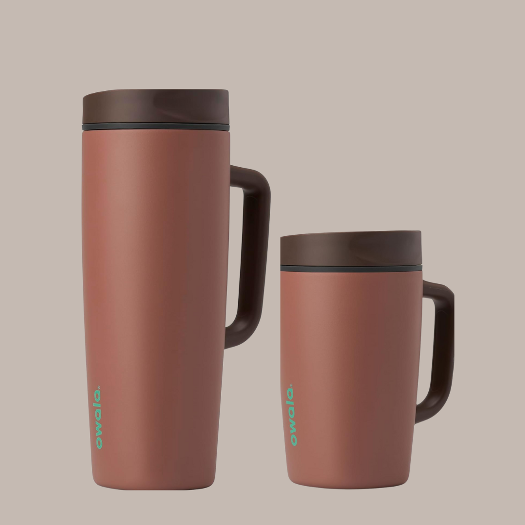 COZY COCOA  | Smoothsip Slider with Handle | Termo con asa 12 y 20 oz