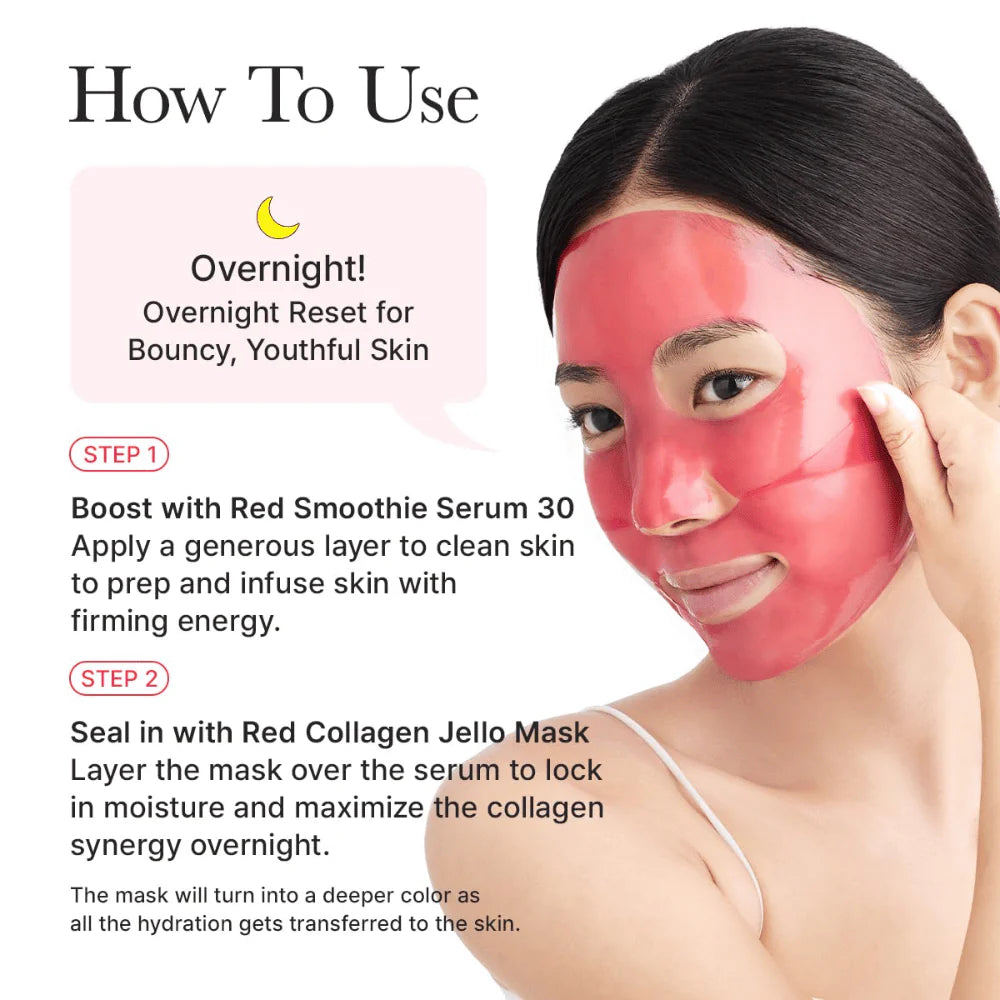 Arencia Red Collagen Jello Mask | Mascarilla rellenadora antioxidante