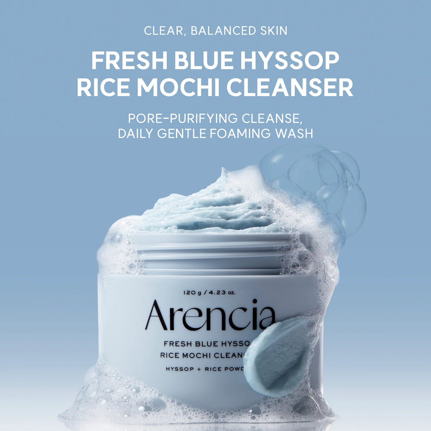 Fresh Blue Hyssop Rice Mochi Cleanser | Limpiador facial