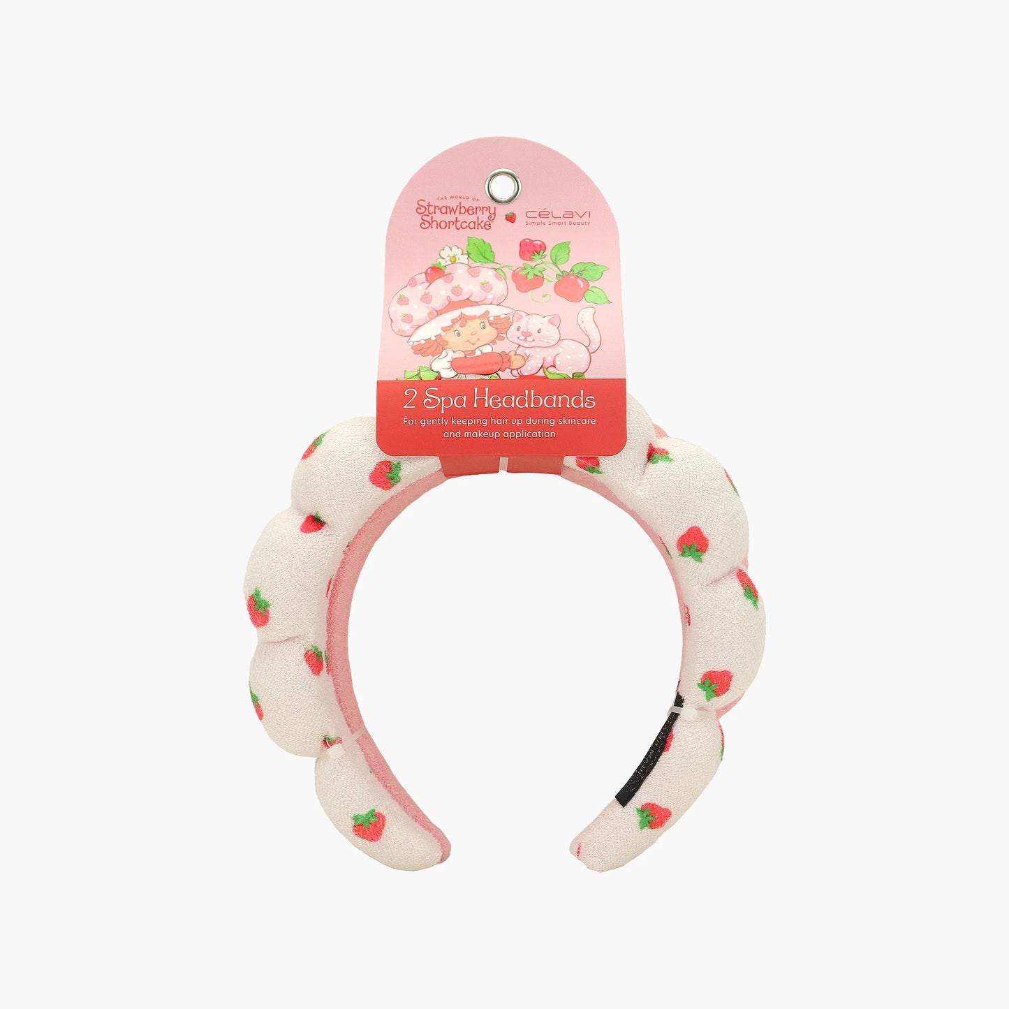 Strawberry Shorcake 2 Spa Headbands   | Set de 2 Diademas | Rosita Fresita