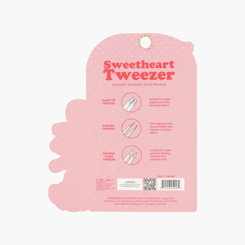 Strawberry Shorcake  3pc Printed Tweezer Set | Pinzas Rosita Fresita
