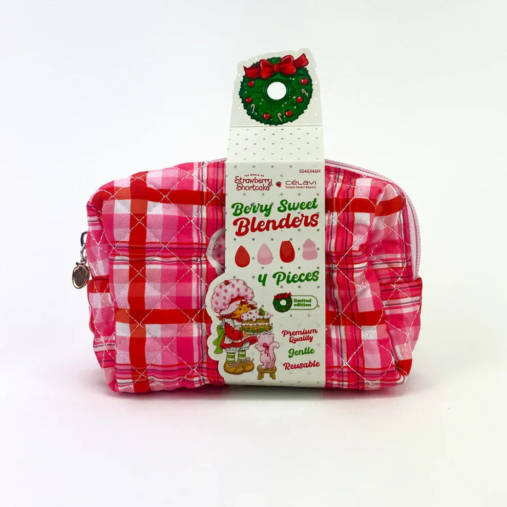 Berry Sweet Blenders 4pc x Strawberry Shortcake | Cosmetiquera + Esponjas Rosita Fresita