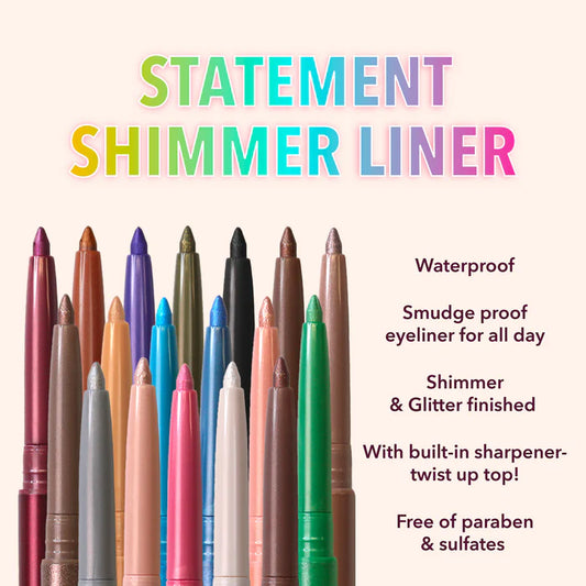 Statement Shimmer Liner | Lápiz delineador metálico gel para ojos