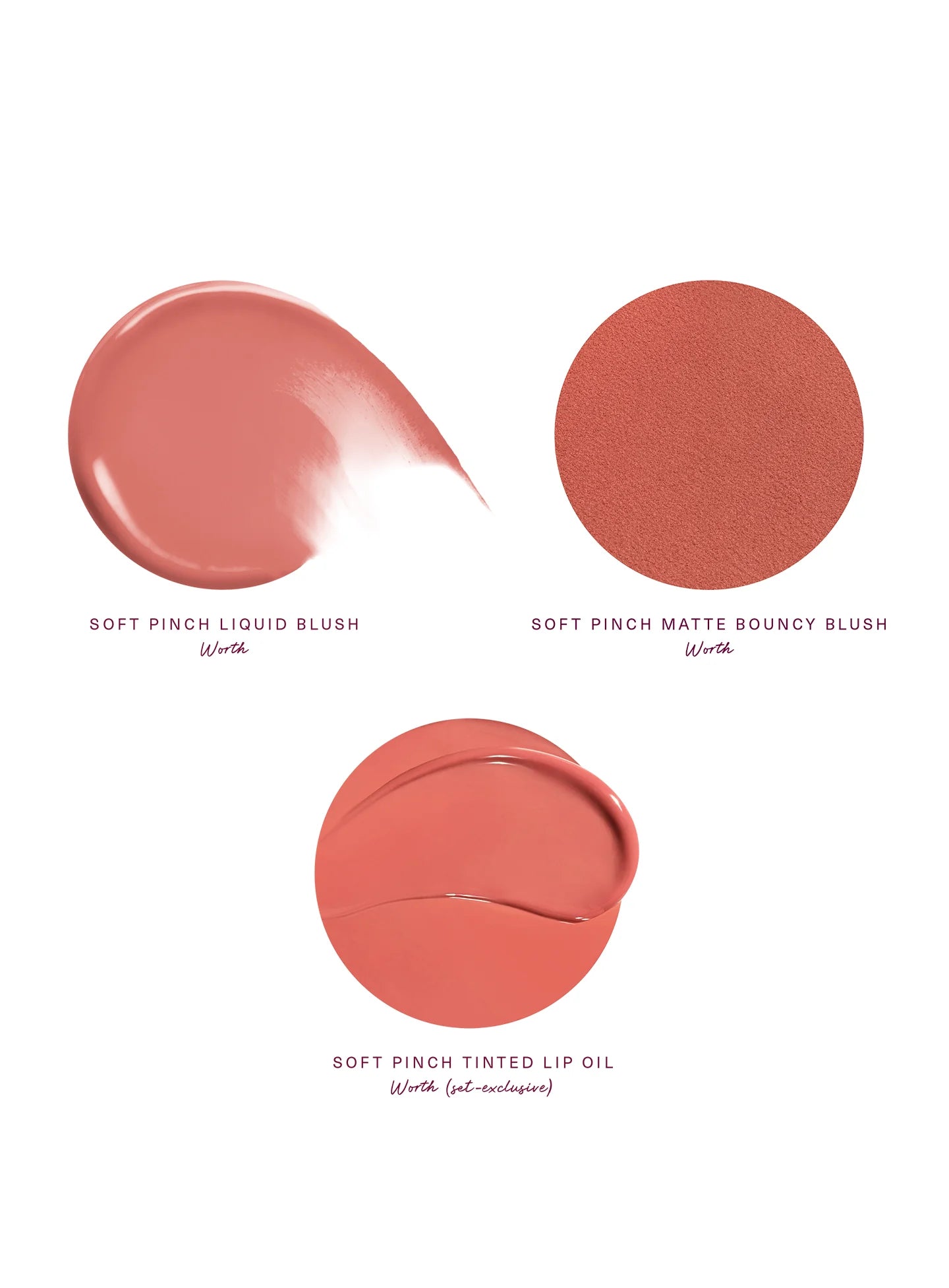 Soft Pinch Cheek & Lip Trio | Set de labiale y rubores