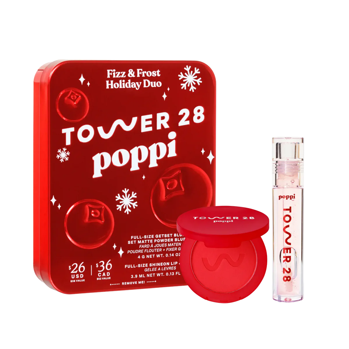 Tower 28 x poppi Lip + Cheek Duo | Set de gloss y rubor