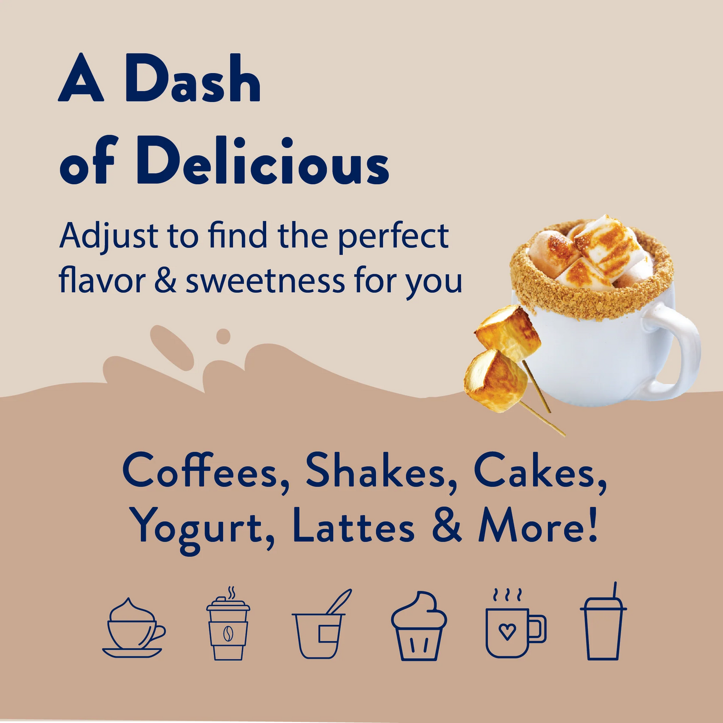 Toasted Marshmallow Sugar Free Syrup | Endulzante para café | 750 ml