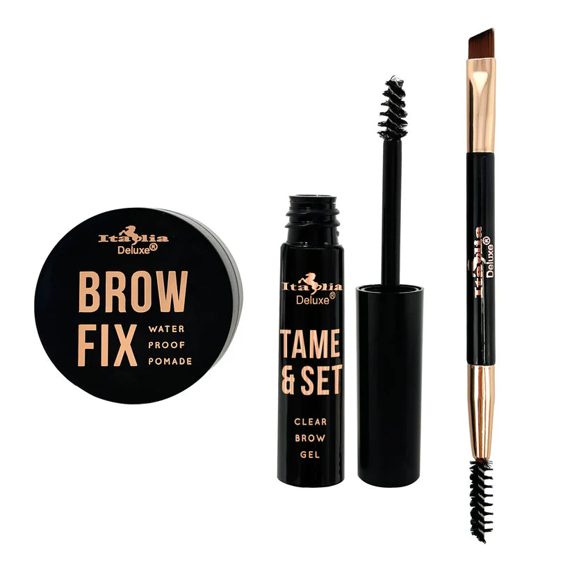 Brow Fix Kit | Set para cejas | sombra + gel + brocha